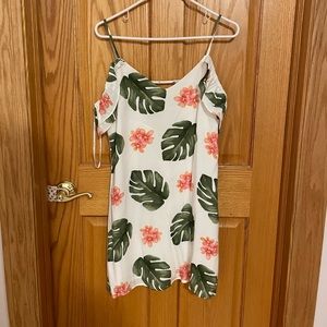Forever 21 floral summer dress.  Open back, cap sleeve and spaghetti straps